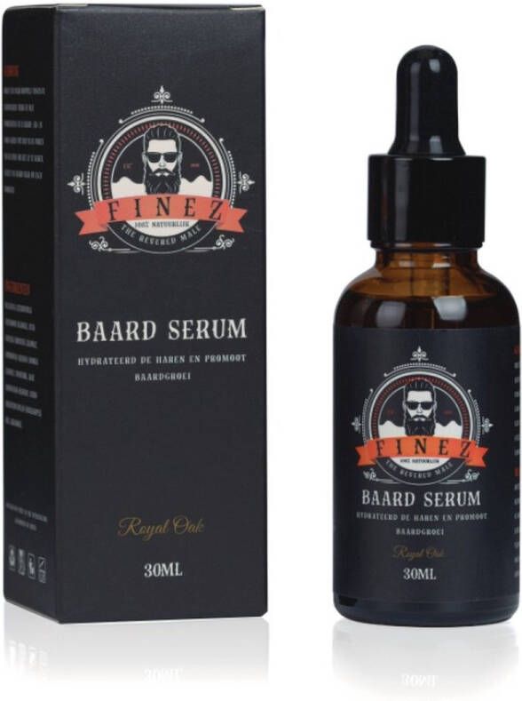 Finez Royal Oak Baardolie 30 ml Baardverzorging Baardgroei Sandelhout Geur Voor Gevoelige Huid