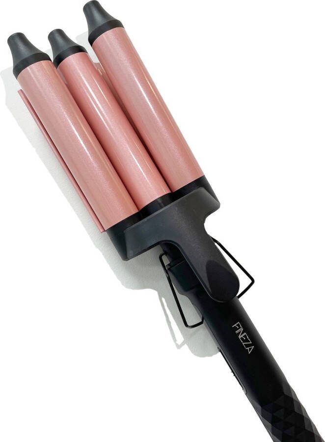 Fineza Wafeltang Haar Krultang Waver Golvenkrultang Wave Krultang Multistyler beach Waves Rosé Goud