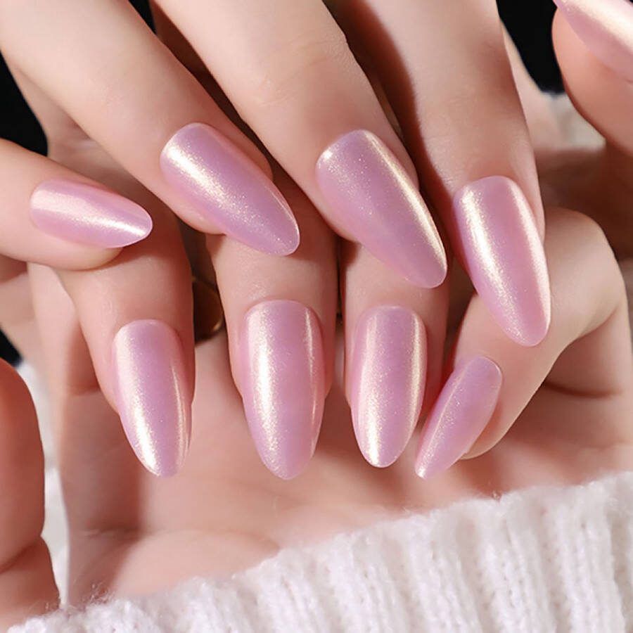 Finger Nepnagels-Kunstnagels-Plaknagels -Designer nails Nagellijm Plaknagels Zelfklevende Plaknagels met lijm Set van 24 Nagels 12 Maten