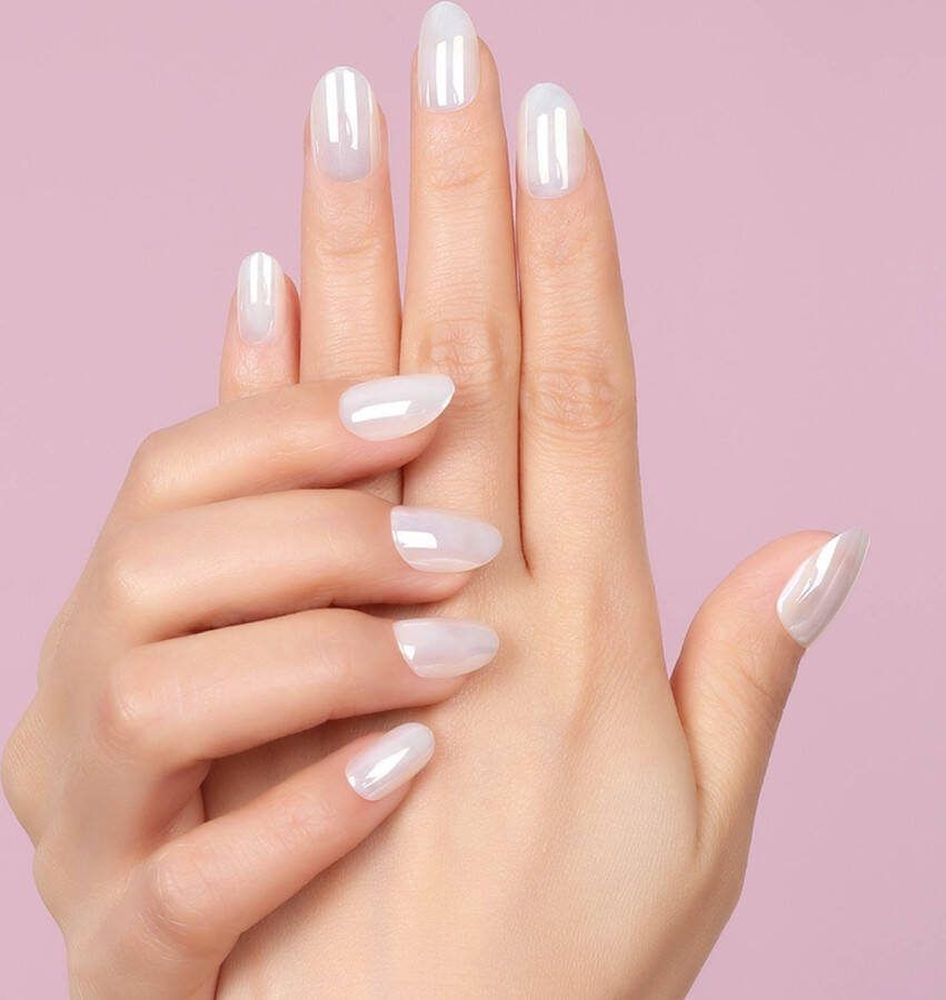 Finger Nepnagels-Kunstnagels-Plaknagels -Designer nails Nagellijm Plaknagels Zelfklevende Plaknagels met lijm Set van 24 Nagels 12 Maten