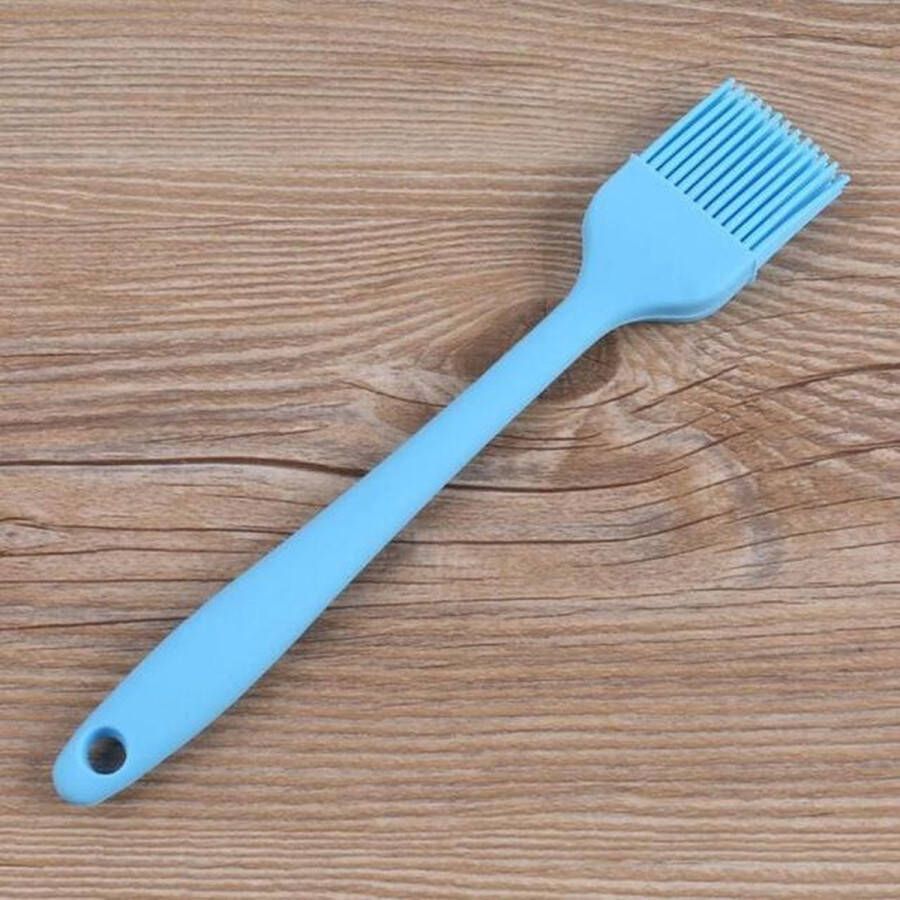 Finnacle Bakkwast Siliconen bak kwast Invetkwast Bakken Invetten Koken Siliconen BBQ kwast Blauw 21CM