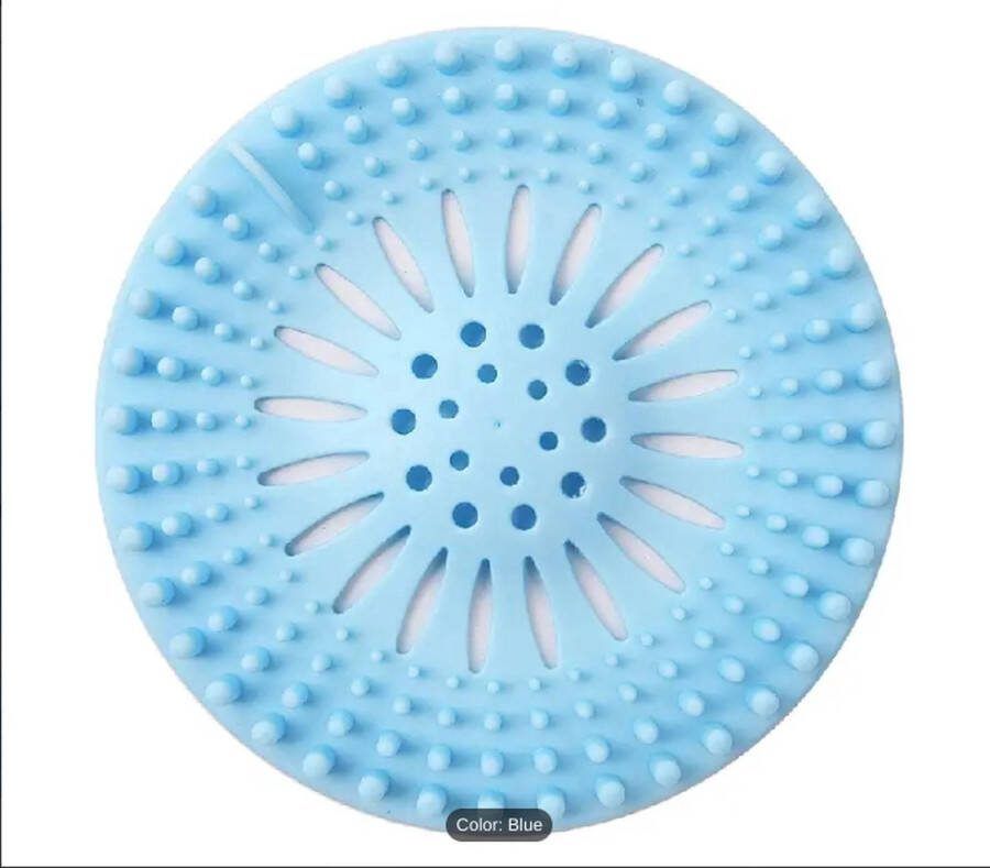 Finnacle BLAUW Luxe Afvoer Plug Zeef Stopper Universele Haarfilter Haarvanger Gootsteenstop Afvoerputje Stopper Putje Rooster Voor Wastafel Gootsteen Spoelbak Keuken Wasbak Badkuip Aanrecht Siliconen