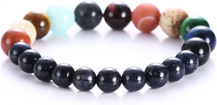 Finnacle Chakra armband Kralenarmband Chakra Planeten Kralen Armband Met de Planeten van het Zonnestelsel Spiritualiteit
