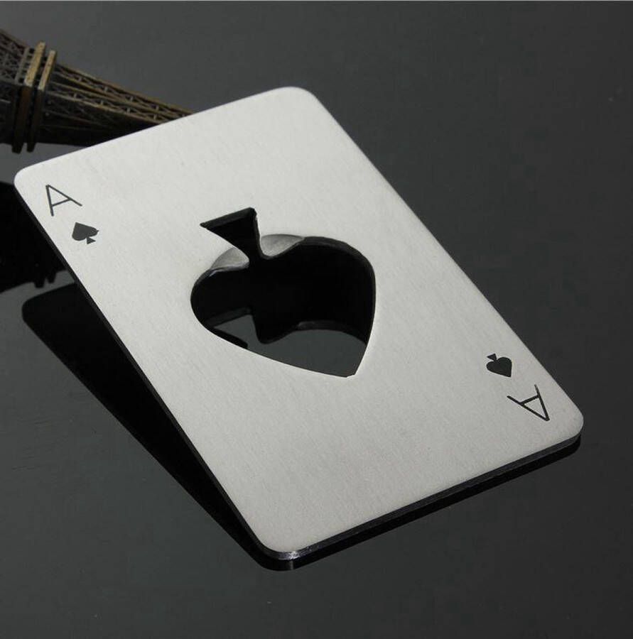 Finnacle De ultieme drankaccessoire: Bieropener Schoppen aas Ace Of Spades Speelkaart Opener