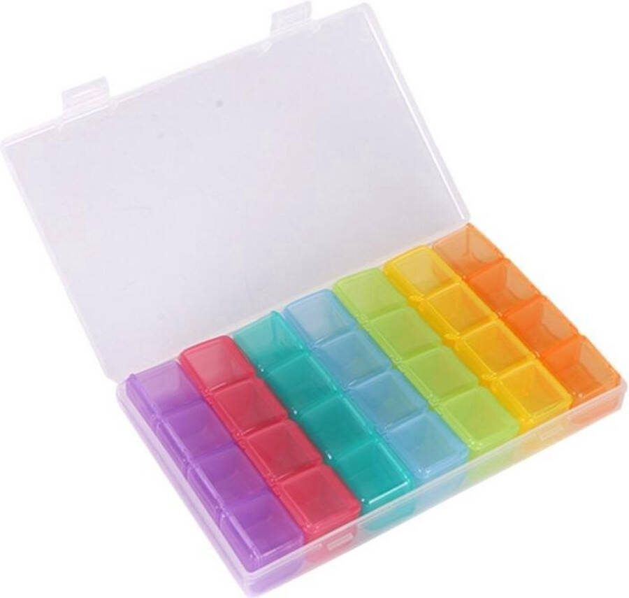 Finnacle Diamond Painting Opbergbox Diamond painting doos Opbergbox met 28 bakjes Diamond Painting Opbergdoos Sorteerdoos Hobbydoos Gekleurde doosjes
