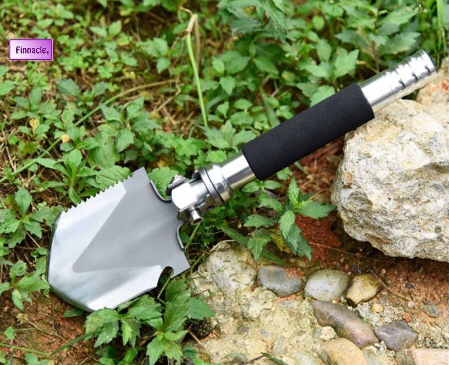 Finnacle Metalen Spade Militair Multifunctioneel Schep Reizen Outdoor Kamperen Survival Vouw 42cm