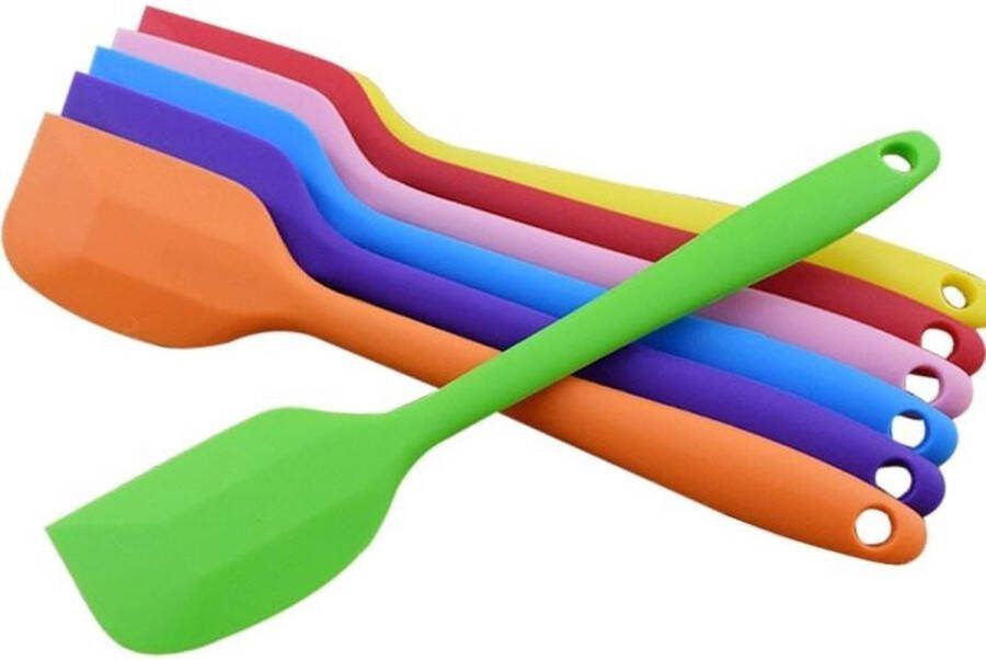 Finnacle Oranje Siliconen Spatel Pannenlikker Dessert Spatel Multifunctioneel