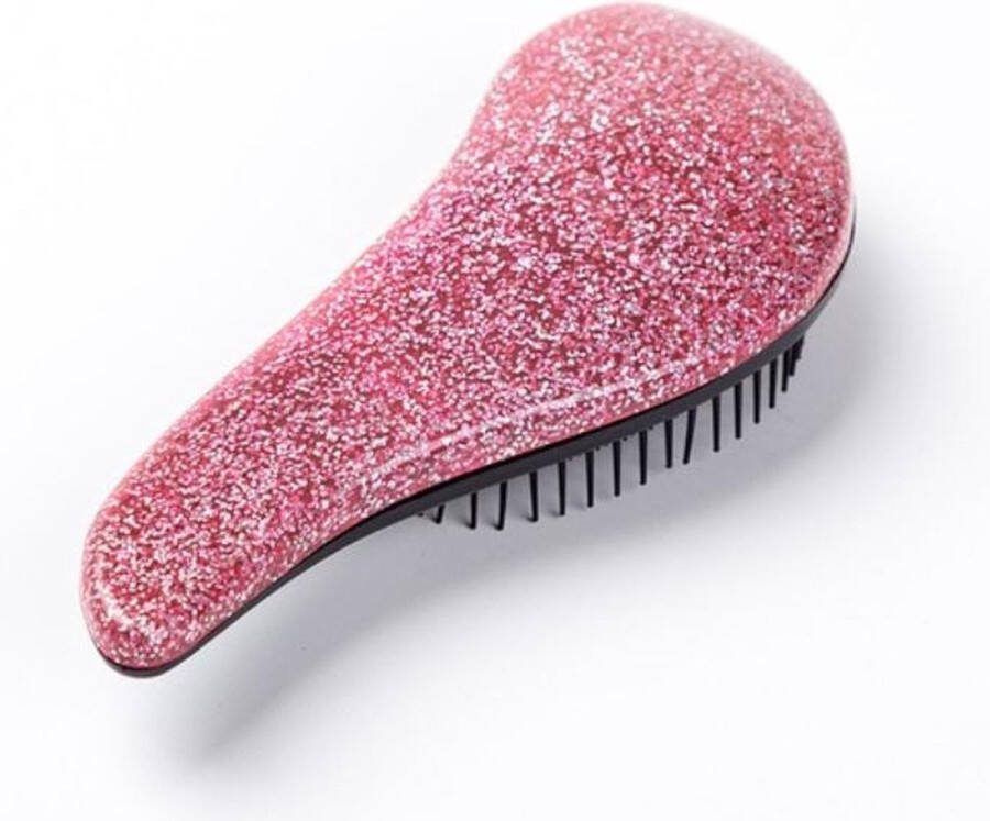 Finnacle Roze Anti-Klit Haarborstel Compacte Borstel voor Klitvrij Haar Hairbrush met Anti-Klit Technologie