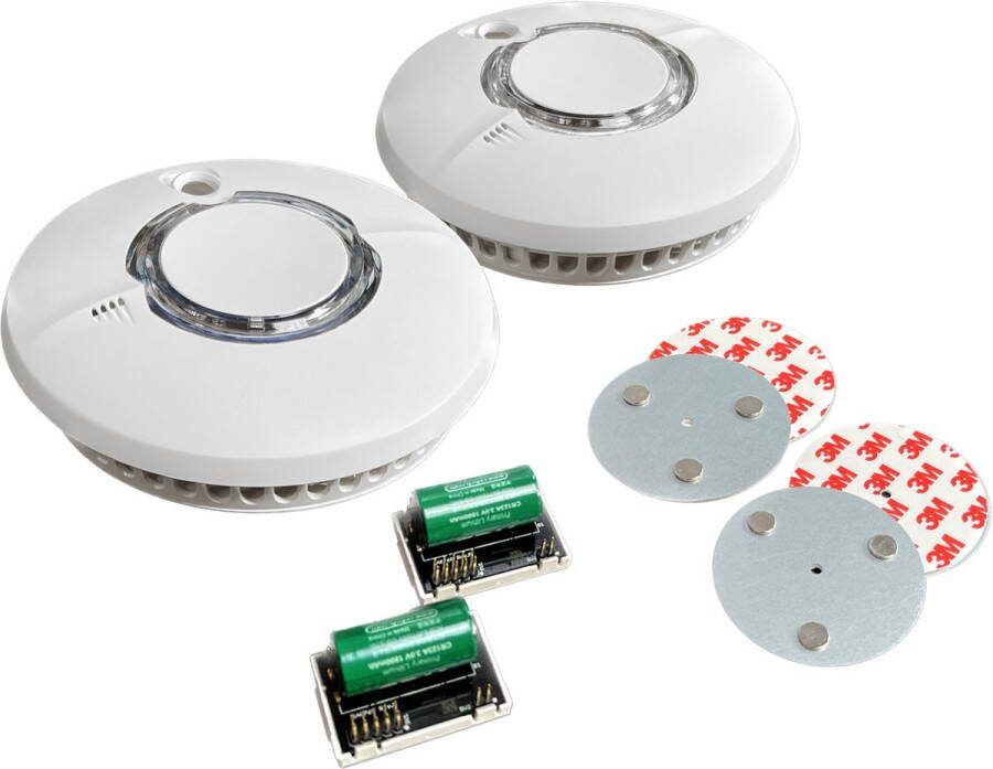 FireAngel (W)ST-630-DET rookmelders incl. + W2-Module en montageset magnetisch set van 2 stuks
