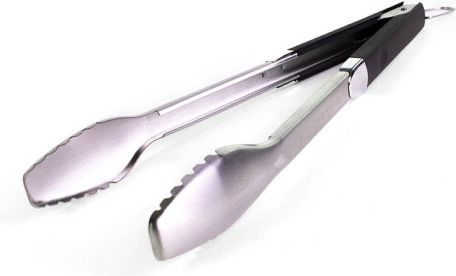 FireTech Fuels FireTech BBQ tang Premium 46cm Antislip handvat met Ophangbeugel Zware kwaliteit