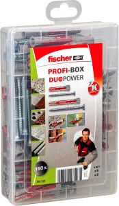 Fischer 150-delige Pluggen- en schroevenset PROFI-BOX DUOPOWER