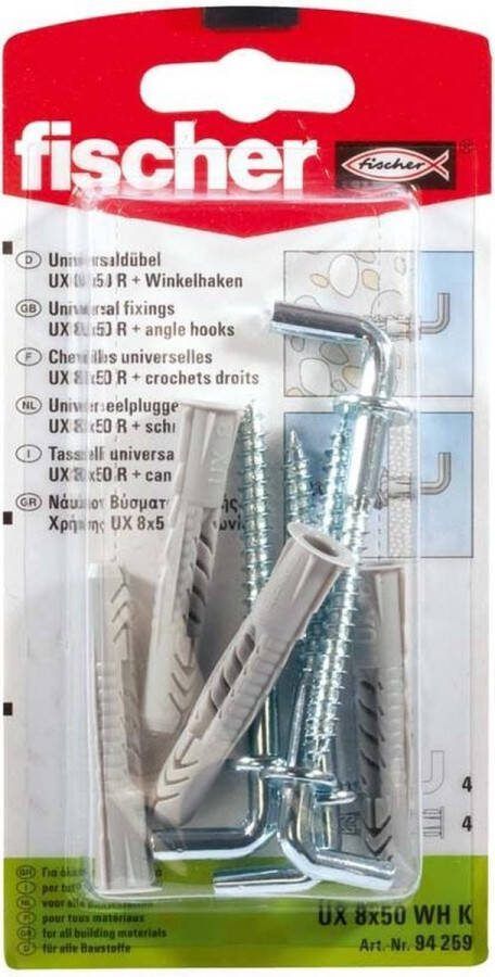 Fischer DHZ UX 8x50 WH universeelpluggen +duim(4x)