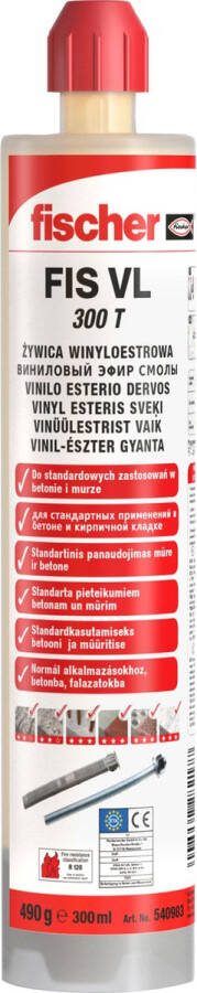 Fischer Injectiemortel FIS VL 300 T