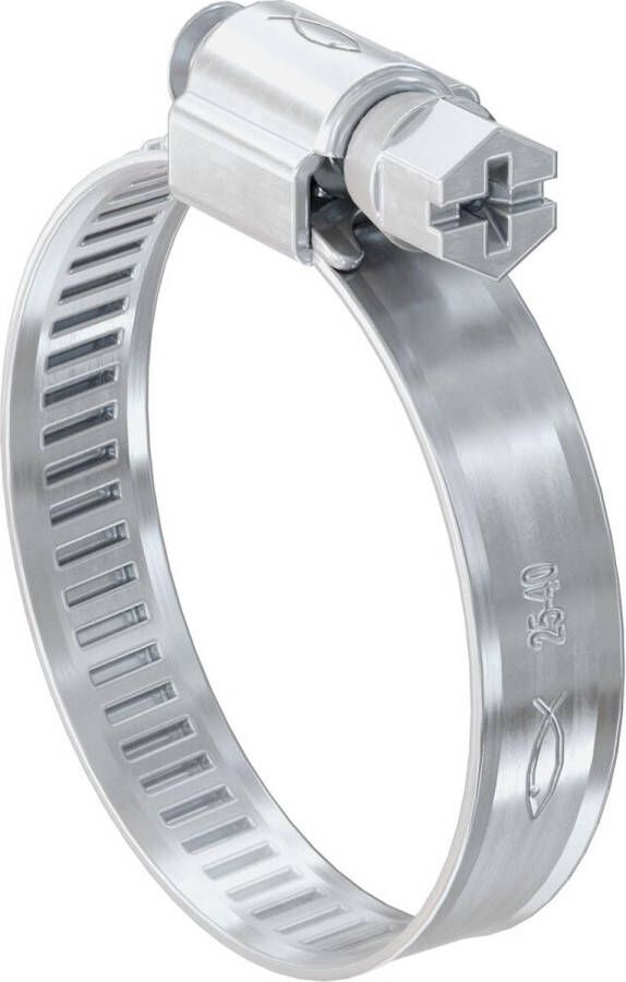 Fischer slangklem RVS Ø 8 tot 12 mm W2 4 stuks