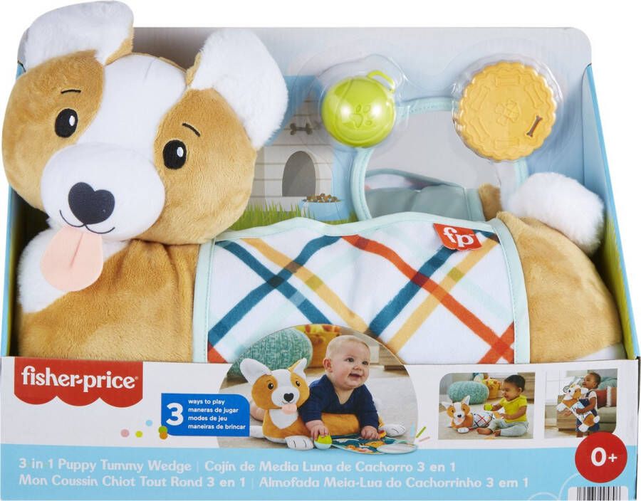 Fisher-Price 3-in-1 Puppy Tummy Wedge Baby Speelgoed