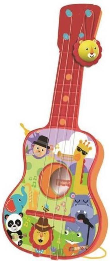 Fisher-Price 4-snarige Gitaar in Plastic Doos Met litho-koffer