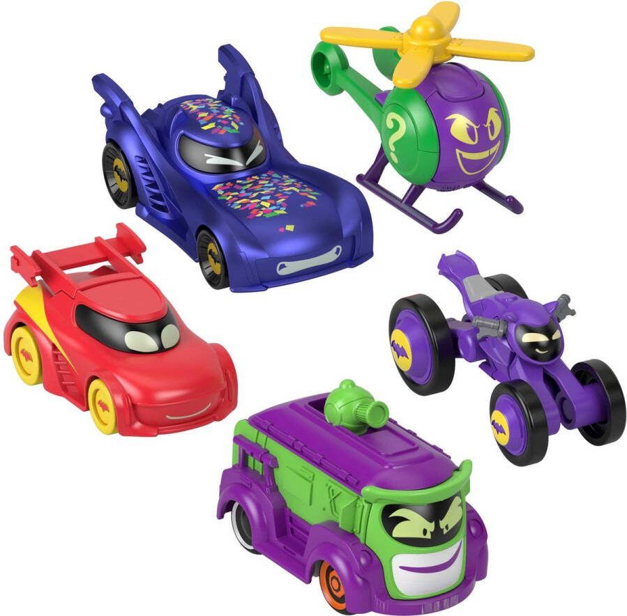 Fisher-Price Batwheels Pack 5 Confetti Speelgoedauto´s Roze
