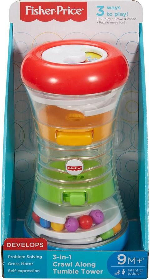 Fisher-Price 3 in 1 Kruip val om en ratel Toren