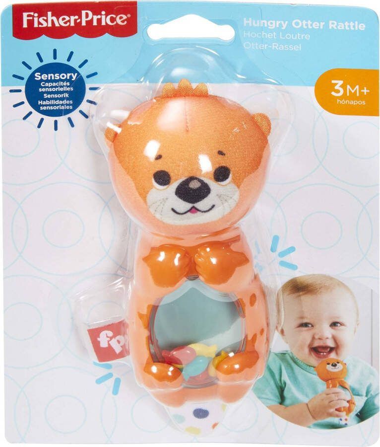 Fisher-Price Fisherprice Hongerige otter rammelaar Stimmuleerd de zintuigen en de motoriek vanaf 3 Maanden