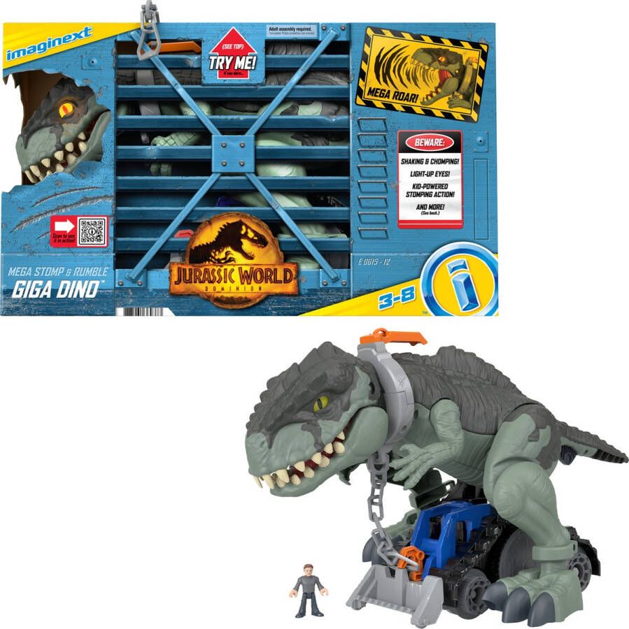 Fisher-Price Imaginext Mega Dino Terror 1e Age Action Figurine 3 jaar en +