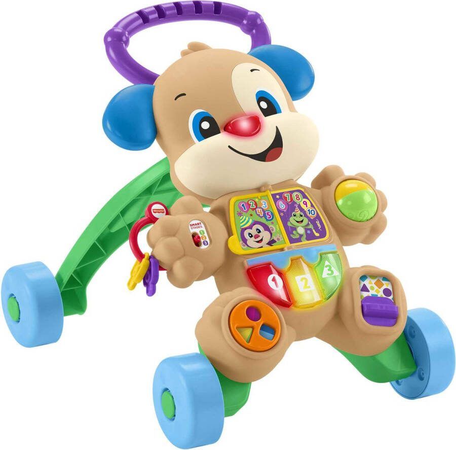 Fisher-Price Lach En Leer Smart Stages Leer Met Puppy Walker Looptrainer