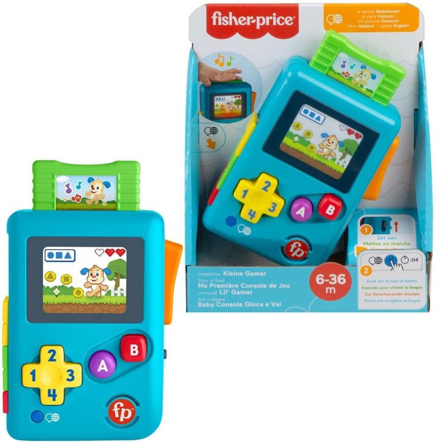 Fisher-Price Leerplezier Gamer Blauw Baby speelgoed