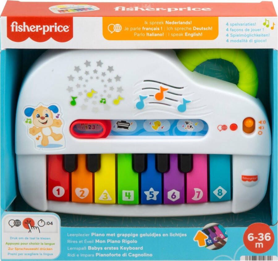 Fisher-Price Leerplezier Silly Sounds Light-Up Piano Baby Speelgoed