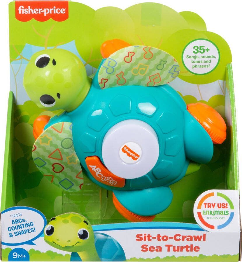 Fisher-Price Linkimals Zit En Kruip Zeeschildpad + Licht En Geluid