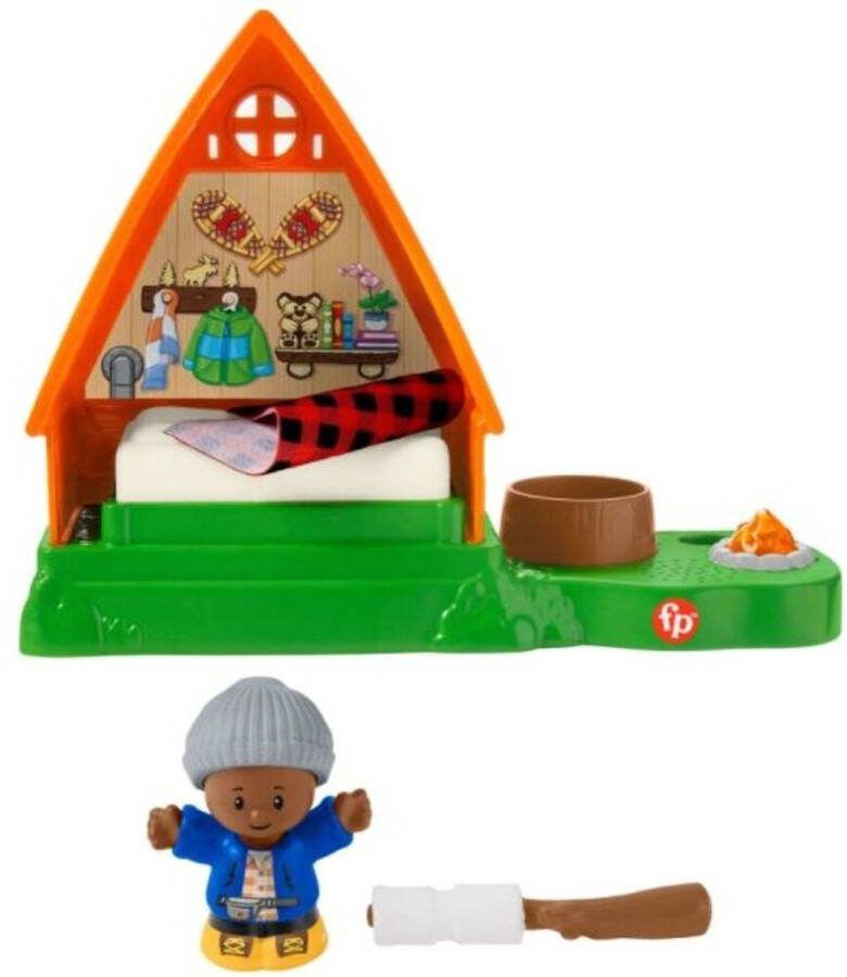 Fisher-Price Little People Speelset Boshuisje Slaapkamer Inclusief Poppetje