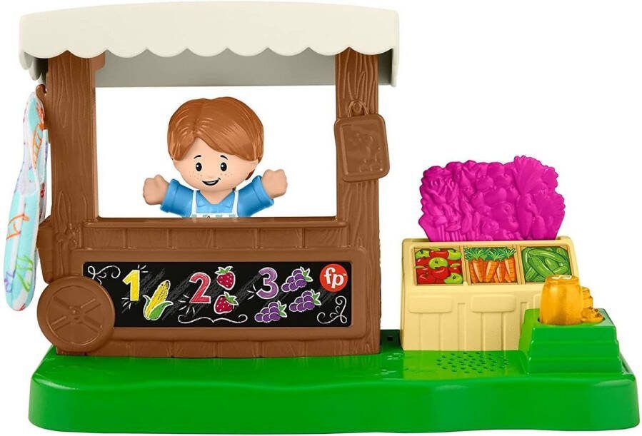 Fisher-Price Little People Speelset Groente en Fruit Marktkraam Inclusief Poppetje