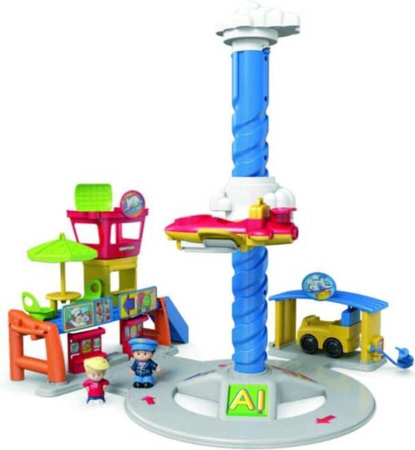 Fisher-Price Little People Vrolijke Geluiden Vliegveld Speelfigurenset