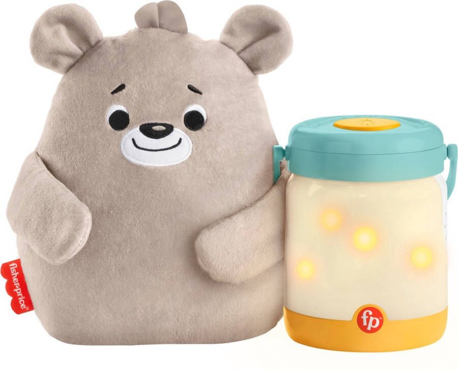 Fisher-Price Sluimerspeeltje met Vuurvliegjes en Babybeer Knuffel en Baby Projector