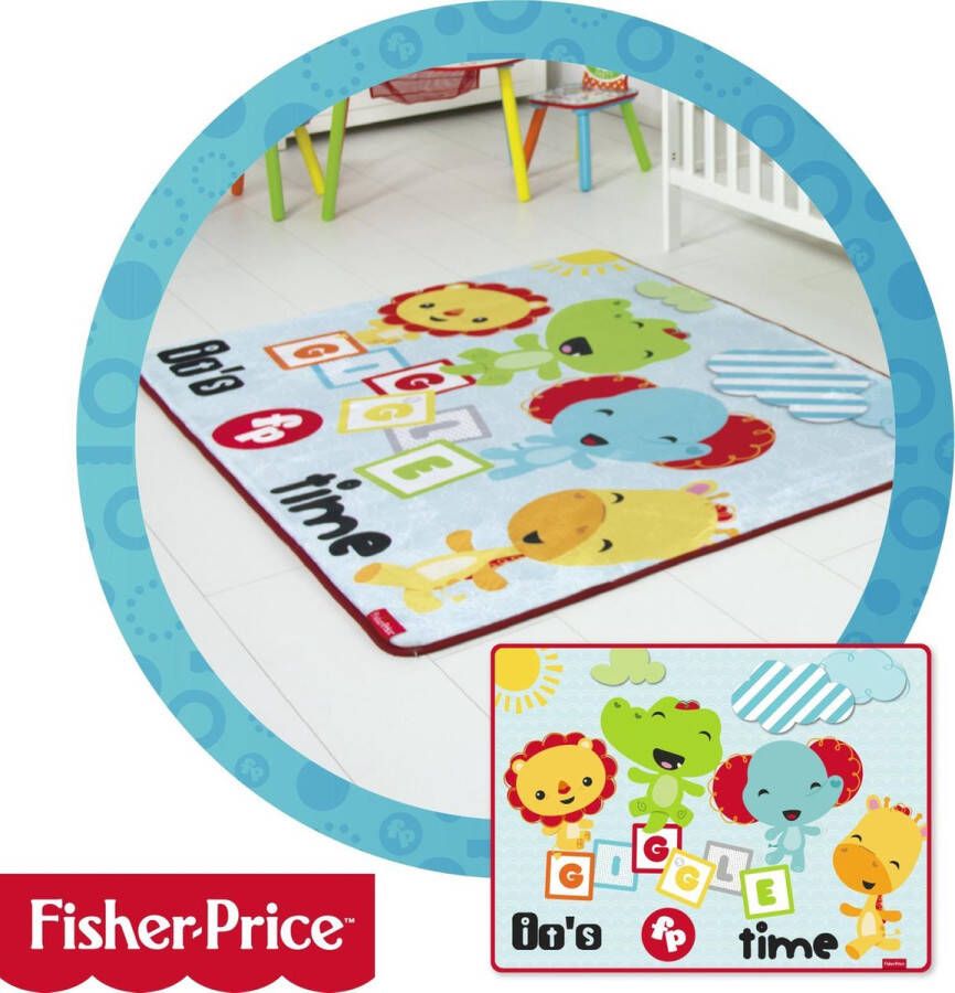 Fisher-Price speelkleed tapijt voor de kinderkamer 117 x 157 cm groot Gemaakt van super zacht materiaal