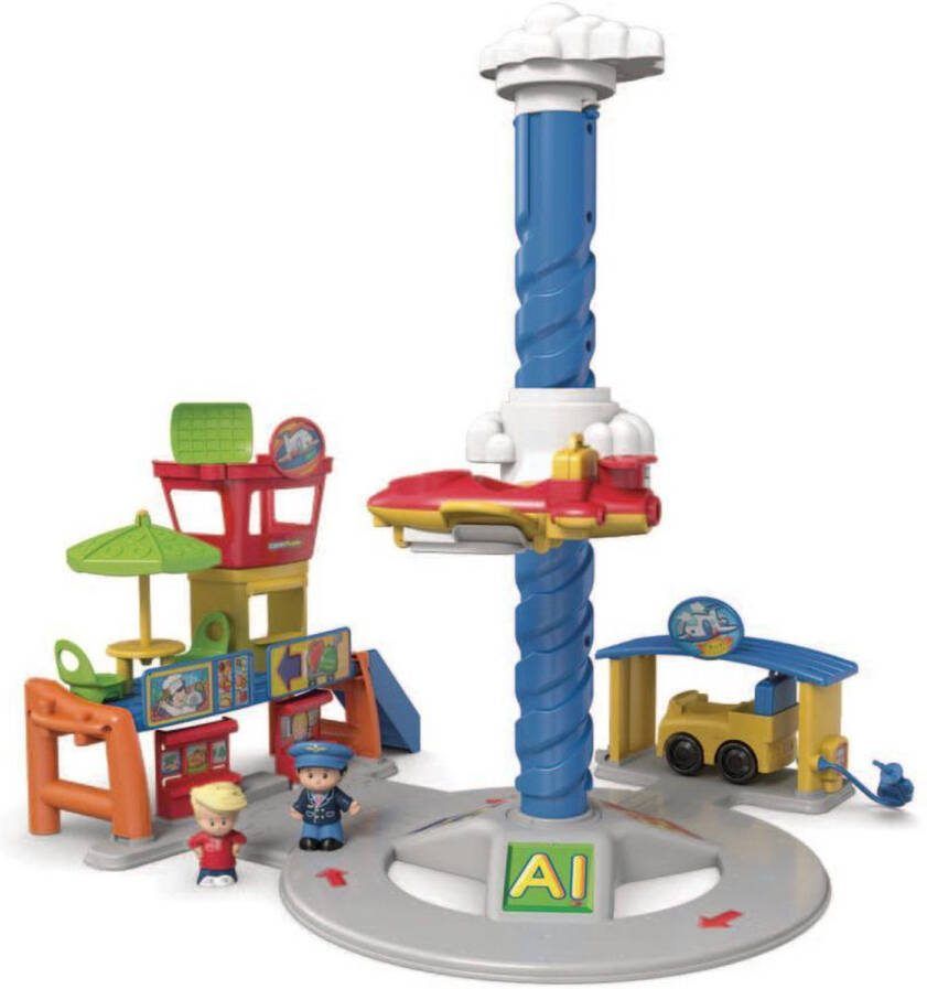 Fisher-Price Little People Vrolijke Geluiden Vliegveld Speelfigurenset