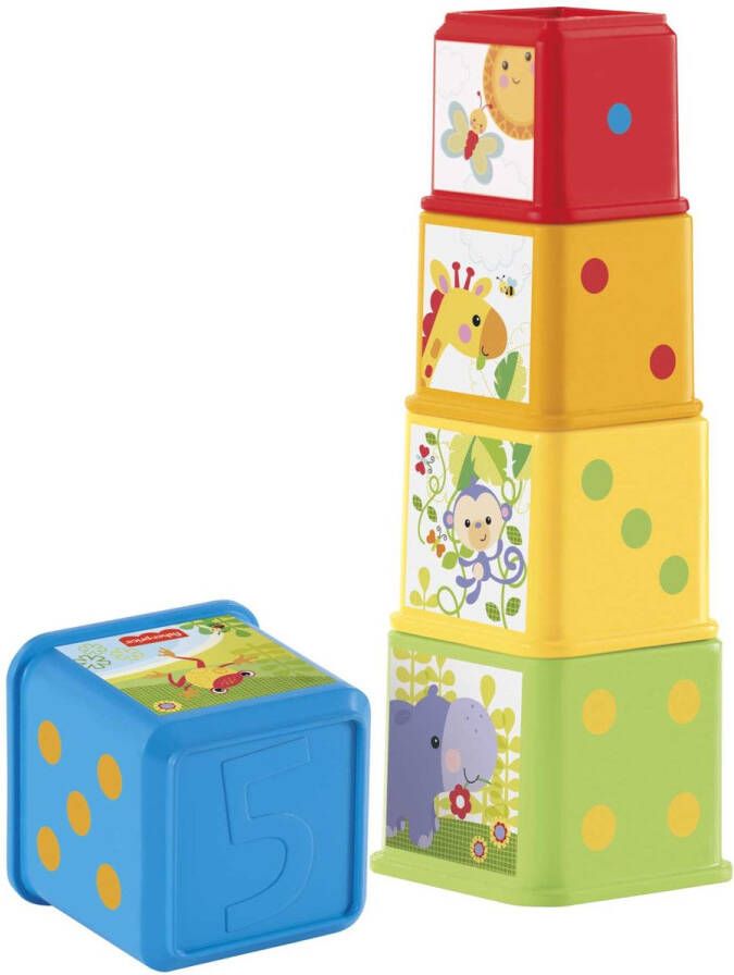 Fisher-Price Stapel en Leer Blokken Vormenstoof