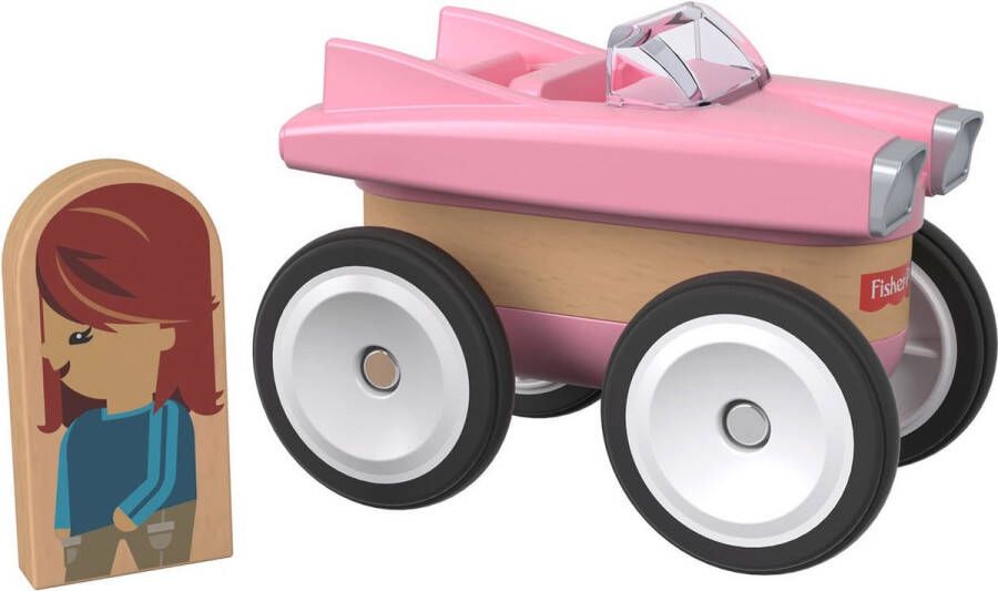 Fisher-Price Wonder Makers Auto 9 Cm Roze blank 4-delig