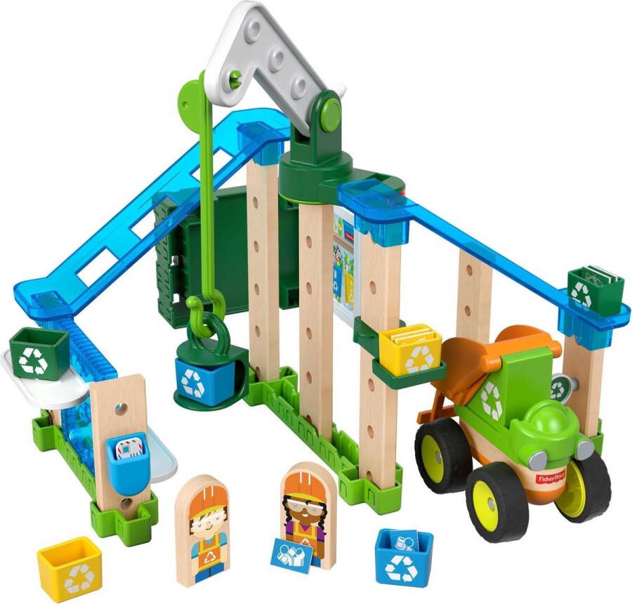 Fisher-Price bouwpakket Wonder Makers Recycling Centrum hout 35-delig