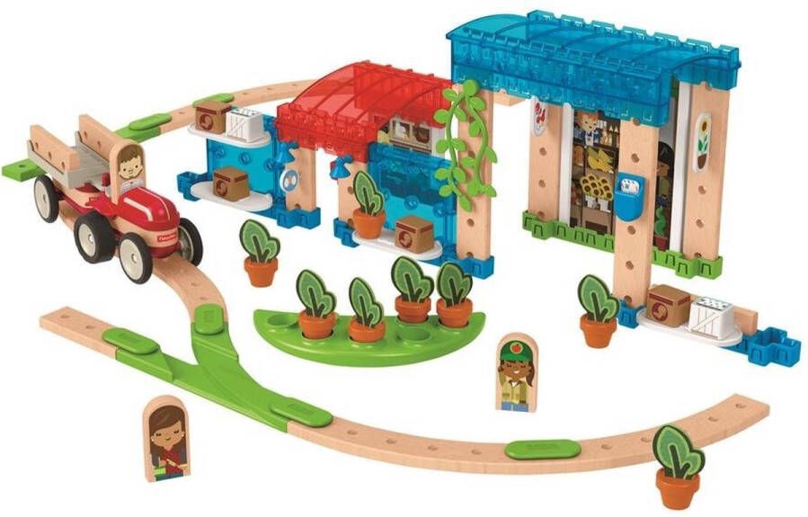 Fisher-Price bouwpakket Wonder Makers Stad hout 75-delig