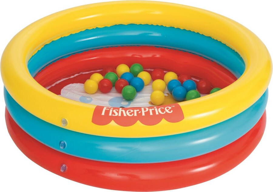 Fisher-Price Zwembad Met Ballen Geel blauw rood 91 X 25 Cm