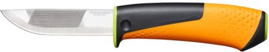 Fiskars Heavy duty mes met slijper groen 1023619