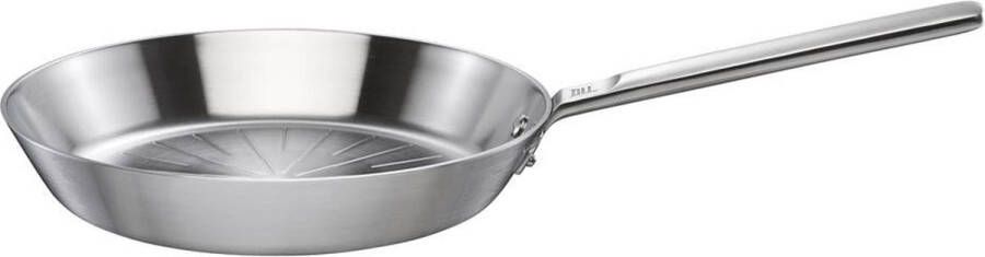 Fiskars Norden RVS Koekenpan 28 cm Geschikt voor Inductie & Alle Kookplaten Ongecoat