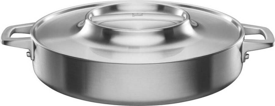 Fiskars Norden Staal Braadpan 28 cm met Coating Braadpan met Deksel