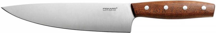 Fiskars Norr Full Tang Stainless Steel Chef's Knife with Kebony Handle 20cm
