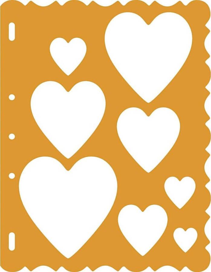 Fiskars Shape Template vel 21x28 cm Harten 1stuk