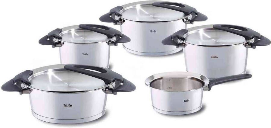 Fissler intensa pannenset 5-delig zwart