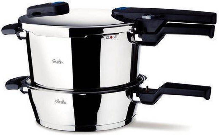 Fissler Vitaquick Snelkookpan 6 liter met snelbraadpan 2.5 liter