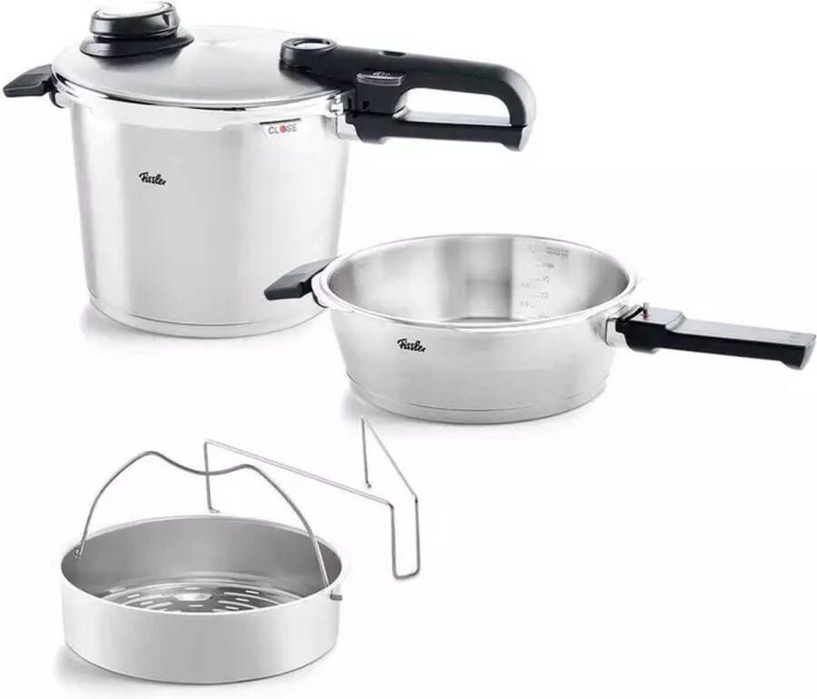 Fissler Vitavit Premium Snelkookset met Inzet 2 5L 6L