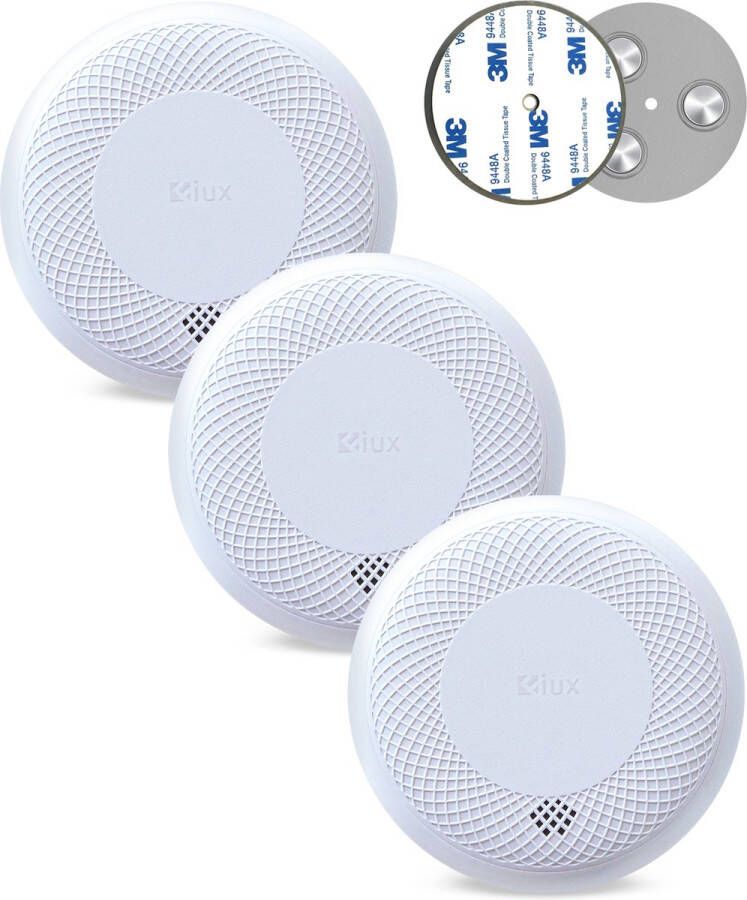 Fiux FXC-1 Combimelder Rookmelder en Koolmonoxidemelder 10 Jaar batterij Co melder Met magneet montage 3 stuk