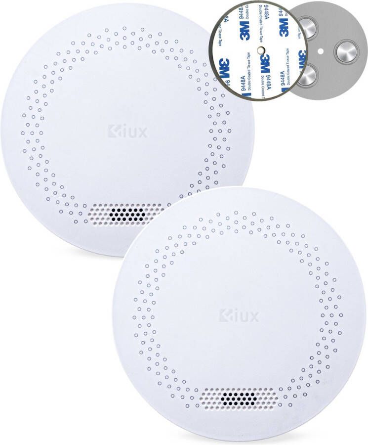 Fiux FXS-1 Rookmelder 10 Jaar batterij Met magneet montage Ultra dun 2 stuks