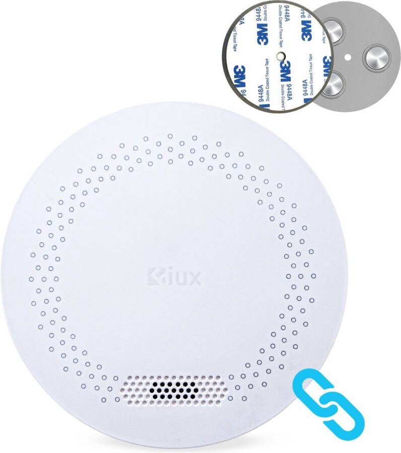 Fiux Fxs-2 Koppelbare Rookmelder 10 Jaar Batterij Met Magneet Montage Draadloos Koppelbaar